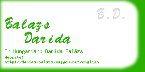 balazs darida business card